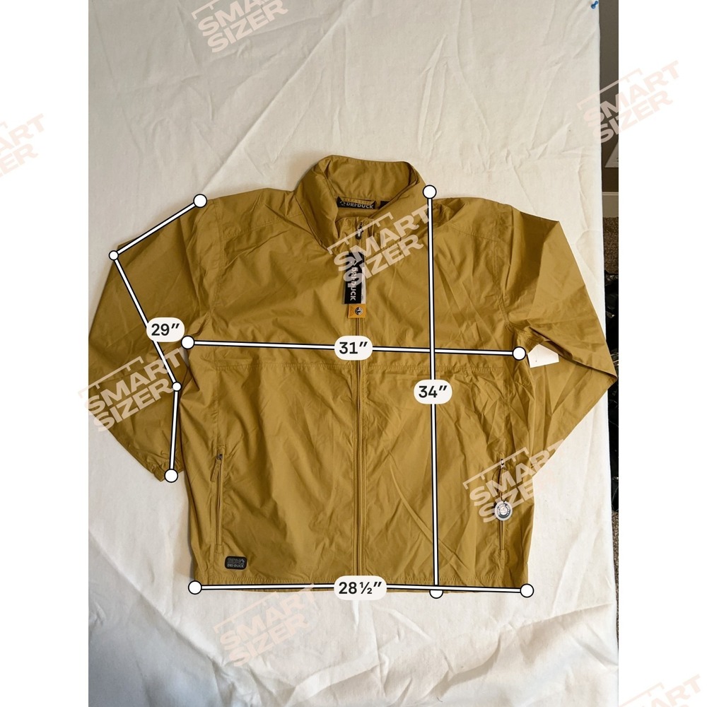 NWT Dri Duck‎ Wheat Men's 4XL Packable Wind & Water Resistant Jacket - Picture 4 of 9